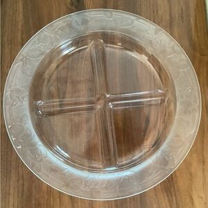 Regency Crystal four section relish plate